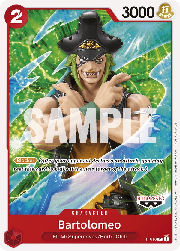 Bartolomeo (One Piece Film Red) [One Piece Promotion Cards] | Galactic Gamez