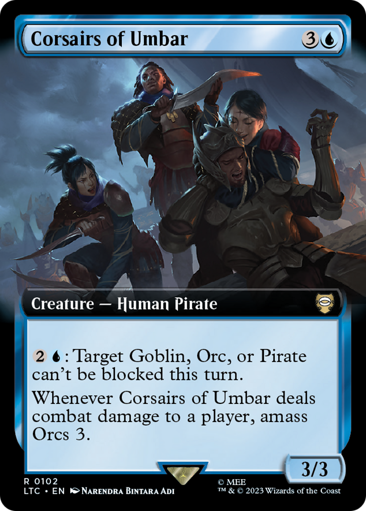 Corsairs of Umbar (Extended Art) [The Lord of the Rings: Tales of Middle-Earth Commander] | Galactic Gamez