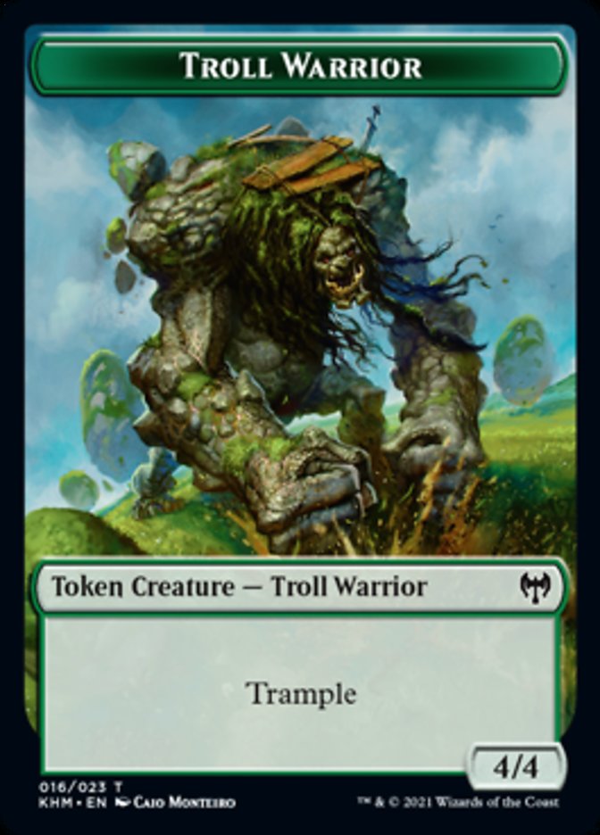Troll Warrior Token [Kaldheim Tokens] | Galactic Gamez