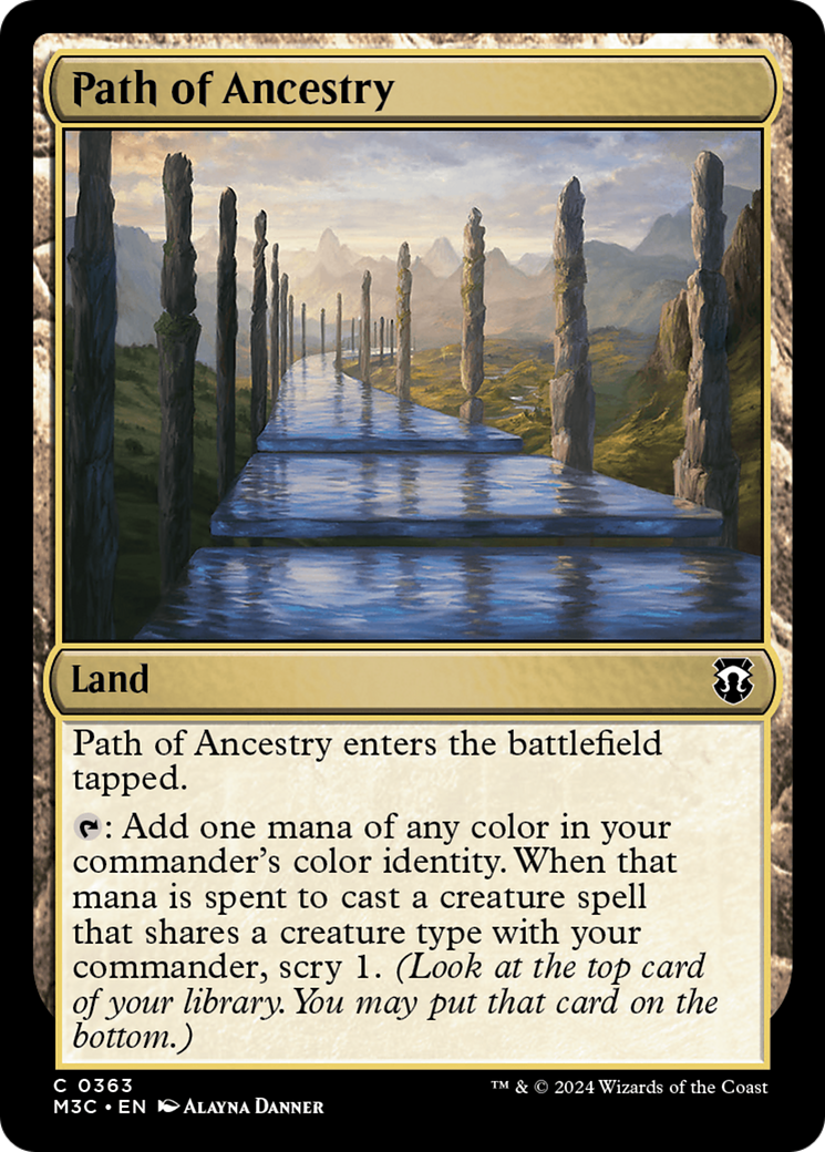 Path of Ancestry (Ripple Foil) [Modern Horizons 3 Commander] | Galactic Gamez