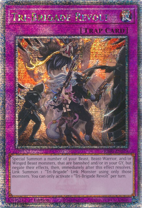 Tri-Brigade Revolt [RA01-EN079] Quarter Century Secret Rare | Galactic Gamez