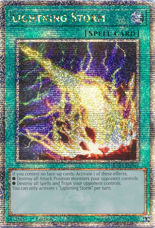 Lightning Storm [RA01-EN061] Quarter Century Secret Rare | Galactic Gamez