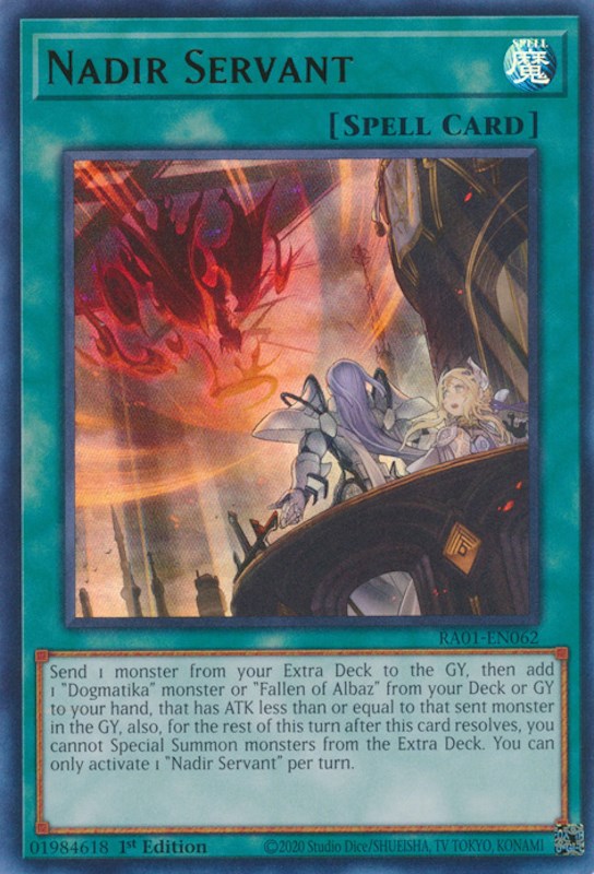 Nadir Servant [RA01-EN062] Ultra Rare | Galactic Gamez