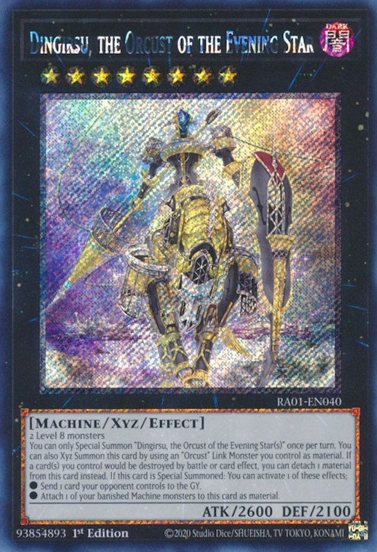 Dingirsu, the Orcust of the Evening Star [RA01-EN040] Platinum Secret Rare | Galactic Gamez