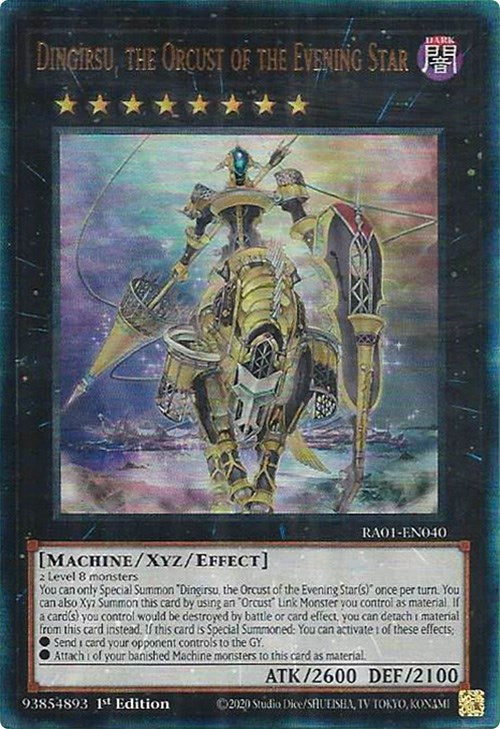 Dingirsu, the Orcust of the Evening Star [RA01-EN040] Prismatic Ultimate Rare | Galactic Gamez