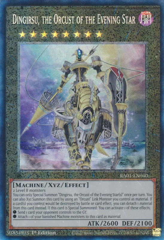 Dingirsu, the Orcust of the Evening Star [RA01-EN040] Prismatic Collector's Rare | Galactic Gamez