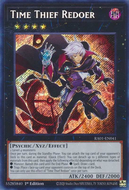 Time Thief Redoer [RA01-EN041] Secret Rare | Galactic Gamez