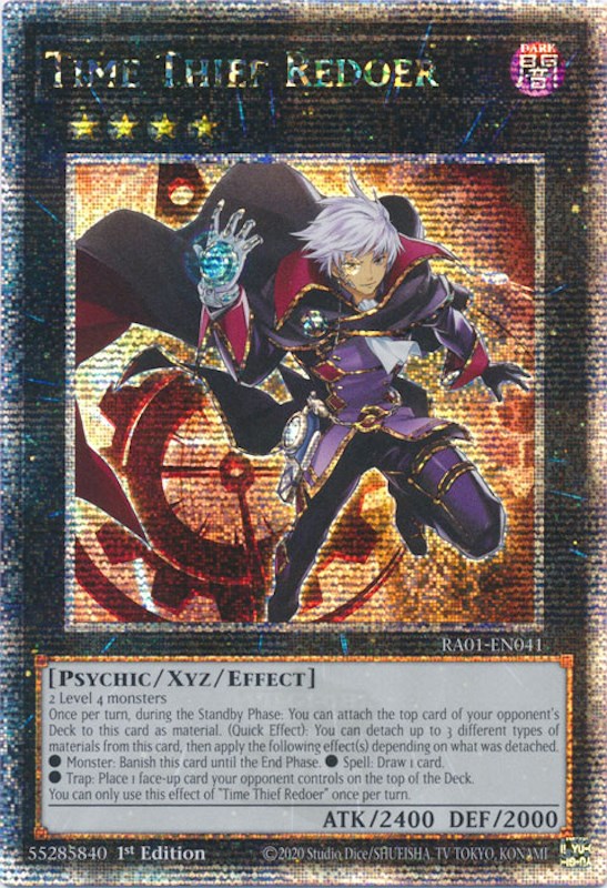 Time Thief Redoer [RA01-EN041] Quarter Century Secret Rare | Galactic Gamez