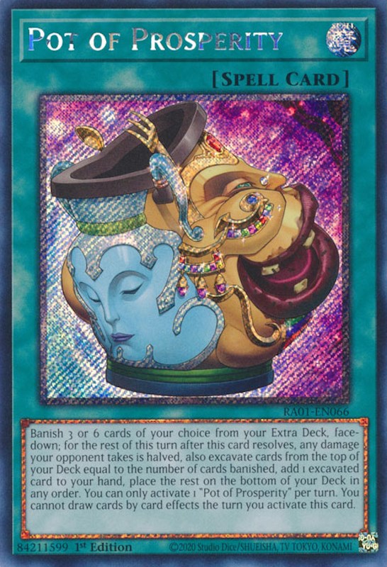 Pot of Prosperity [RA01-EN066] Platinum Secret Rare | Galactic Gamez