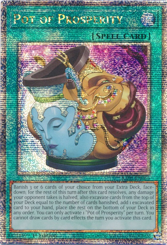 Pot of Prosperity [RA01-EN066] Quarter Century Secret Rare | Galactic Gamez