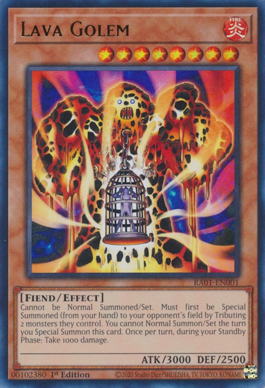 Lava Golem [RA01-EN001] Ultra Rare | Galactic Gamez