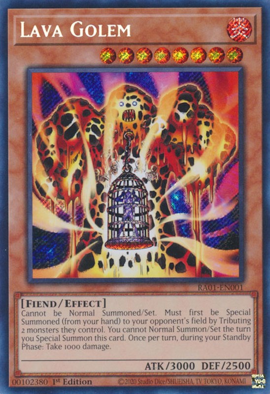 Lava Golem [RA01-EN001] Secret Rare | Galactic Gamez