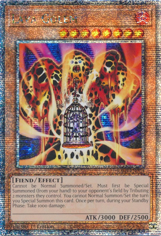 Lava Golem [RA01-EN001] Quarter Century Secret Rare | Galactic Gamez