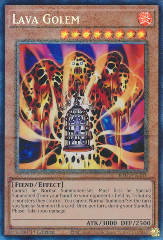 Lava Golem [RA01-EN001] Prismatic Collector's Rare | Galactic Gamez