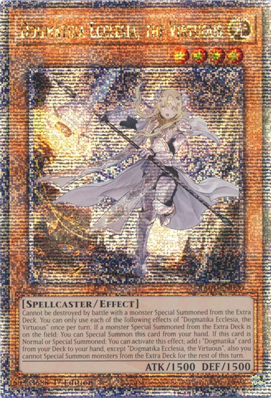 Dogmatika Ecclesia, the Virtuous [RA01-EN020] Quarter Century Secret Rare | Galactic Gamez