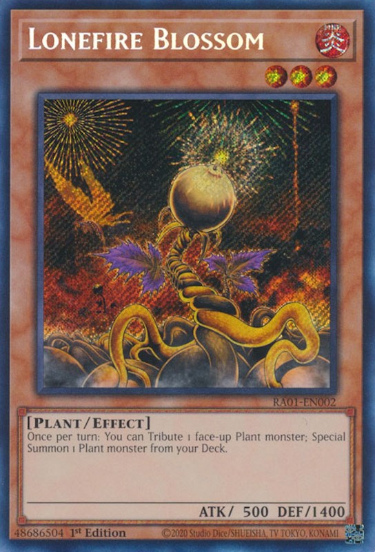 Lonefire Blossom [RA01-EN002] Secret Rare | Galactic Gamez