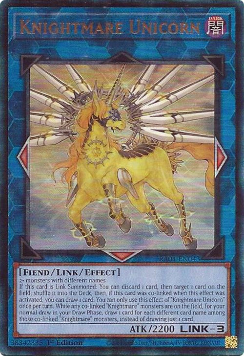 Knightmare Unicorn [RA01-EN043] Prismatic Ultimate Rare | Galactic Gamez