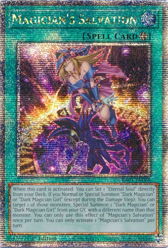 Magician's Salvation [RA01-EN068] Quarter Century Secret Rare | Galactic Gamez