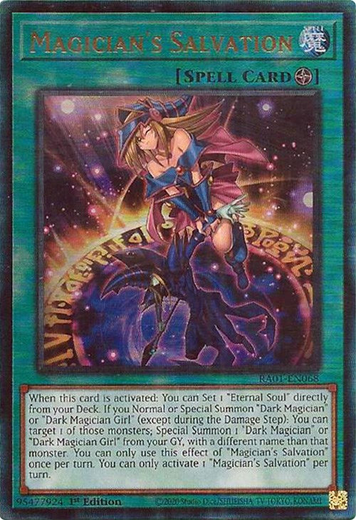 Magician's Salvation [RA01-EN068] Prismatic Ultimate Rare | Galactic Gamez