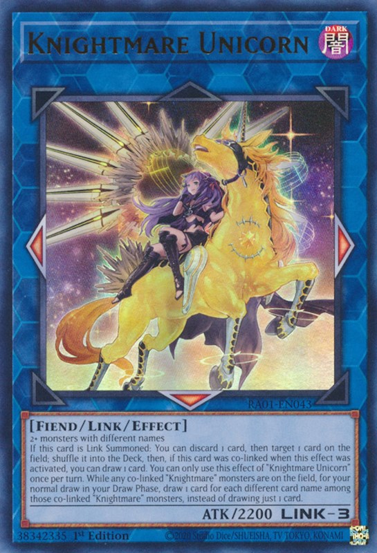 Knightmare Unicorn (Alternate Art) [RA01-EN043] Ultra Rare | Galactic Gamez