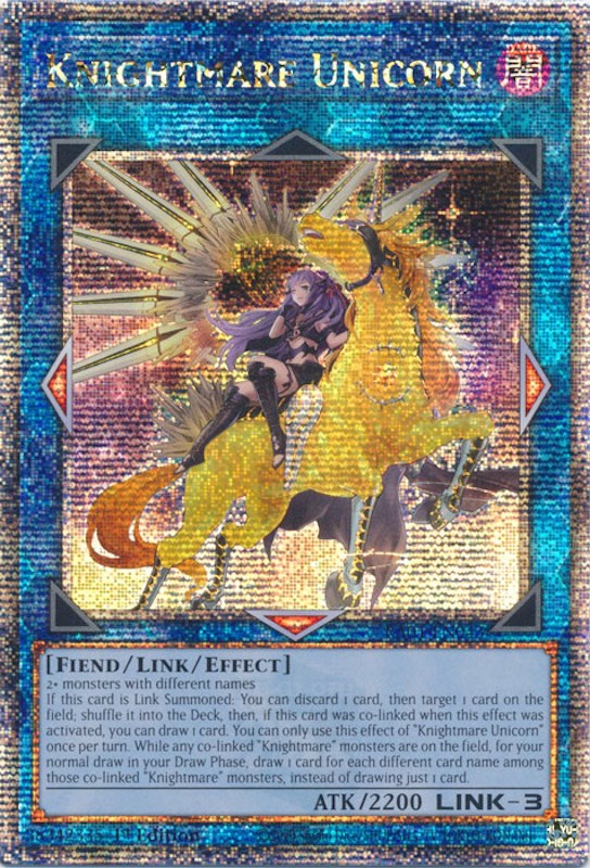 Knightmare Unicorn (Alternate Art) [RA01-EN043] Quarter Century Secret Rare | Galactic Gamez