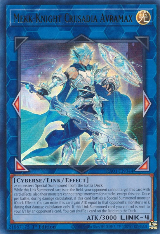 Mekk-Knight Crusadia Avramax [RA01-EN044] Ultra Rare | Galactic Gamez