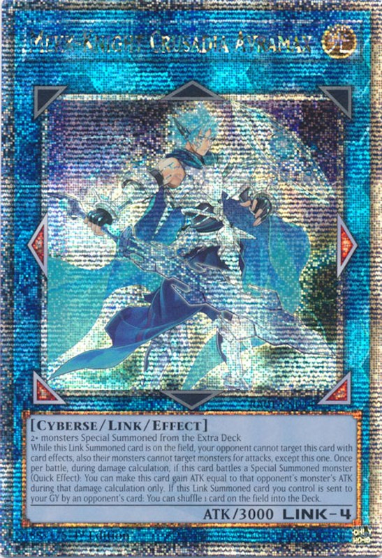 Mekk-Knight Crusadia Avramax [RA01-EN044] Quarter Century Secret Rare | Galactic Gamez