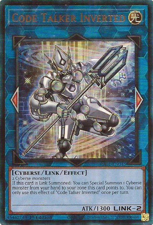 Code Talker Inverted [RA01-EN045] Prismatic Ultimate Rare | Galactic Gamez