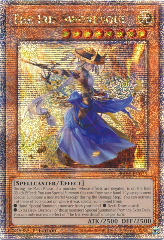 The Iris Swordsoul [RA01-EN023] Quarter Century Secret Rare | Galactic Gamez