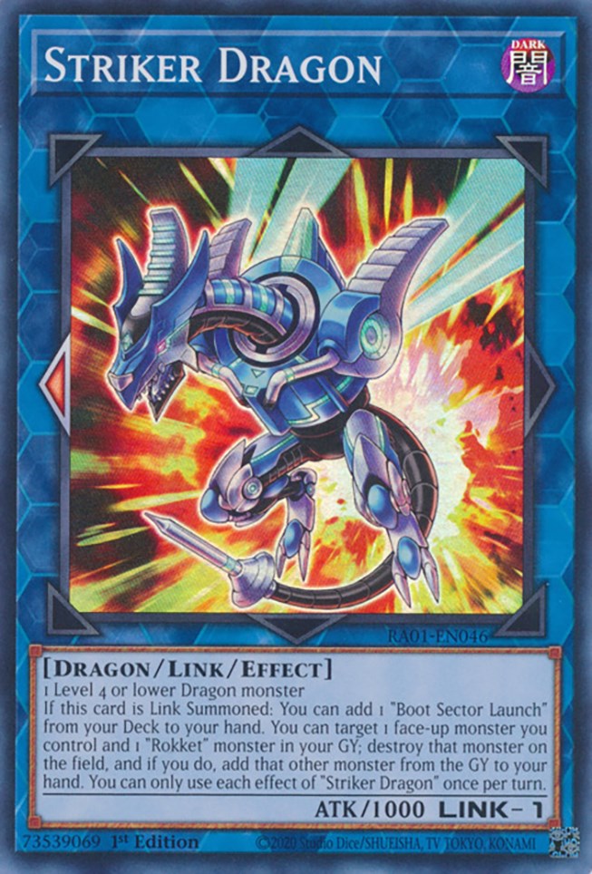 Striker Dragon [RA01-EN046] Super Rare | Galactic Gamez