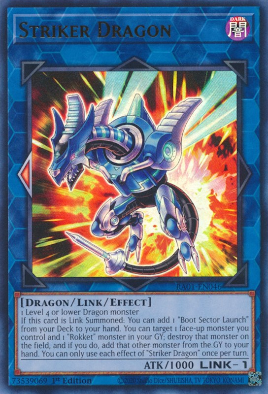 Striker Dragon [RA01-EN046] Ultra Rare | Galactic Gamez