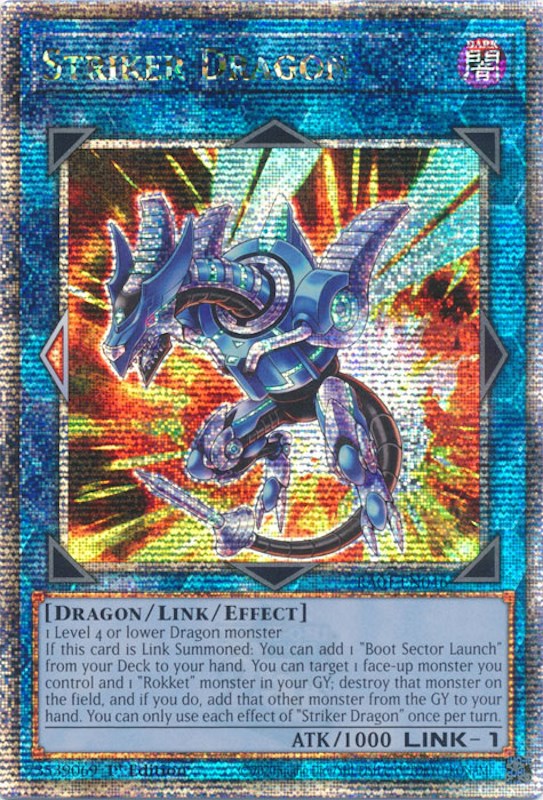 Striker Dragon [RA01-EN046] Quarter Century Secret Rare | Galactic Gamez