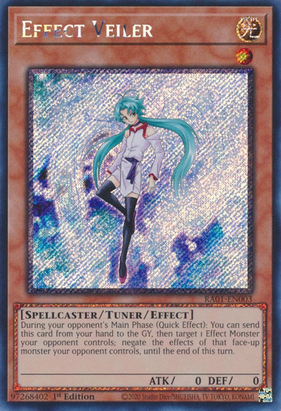 Effect Veiler [RA01-EN003] Platinum Secret Rare | Galactic Gamez