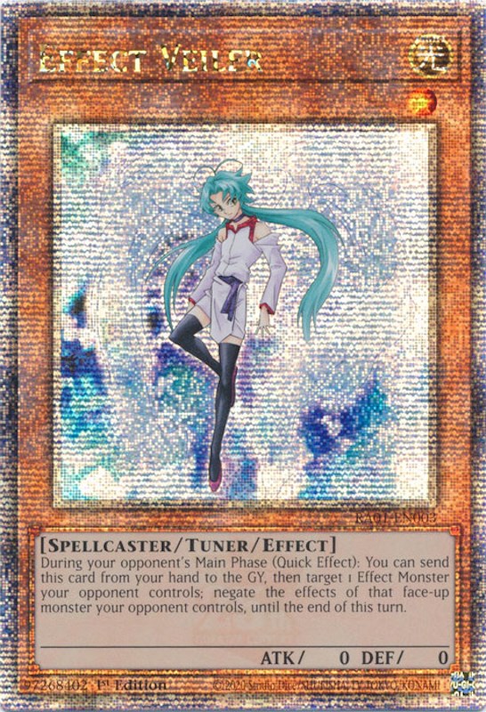 Effect Veiler [RA01-EN003] Quarter Century Secret Rare | Galactic Gamez