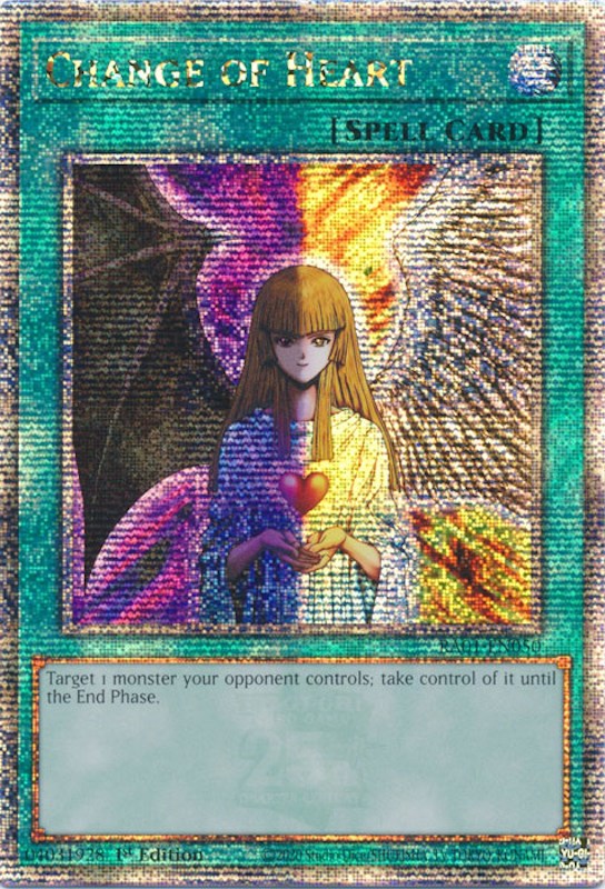 Change of Heart [RA01-EN050] Quarter Century Secret Rare | Galactic Gamez