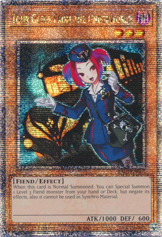 Tour Guide From the Underworld [RA01-EN005] Quarter Century Secret Rare | Galactic Gamez