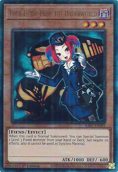 Tour Guide From the Underworld [RA01-EN005] Prismatic Ultimate Rare | Galactic Gamez