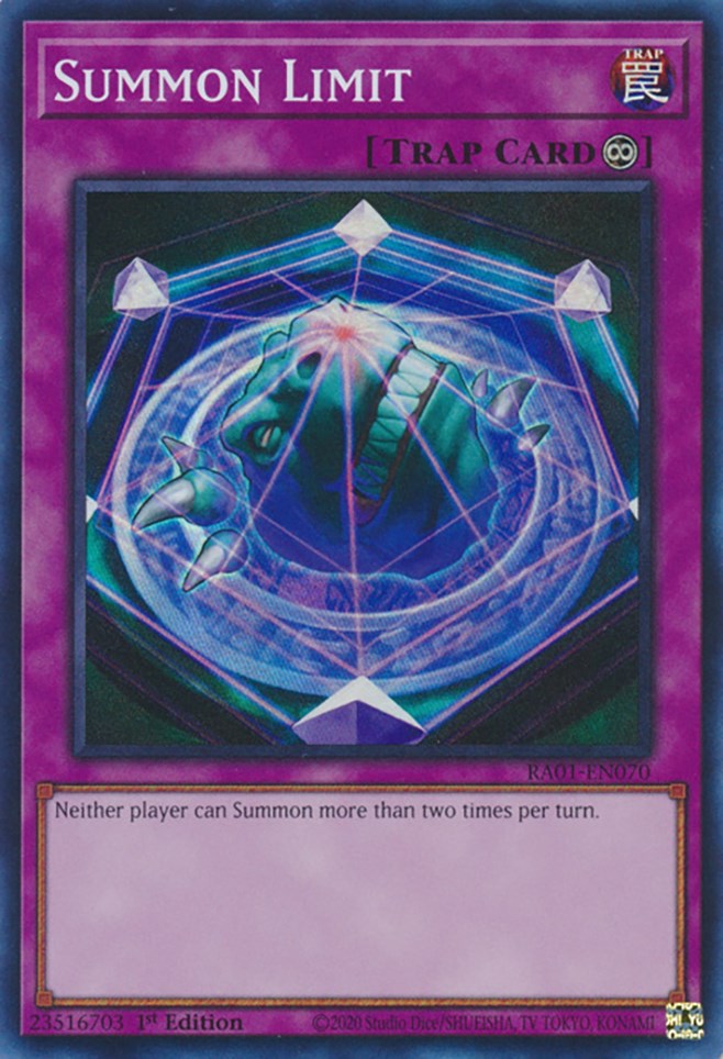 Summon Limit [RA01-EN070] Super Rare | Galactic Gamez