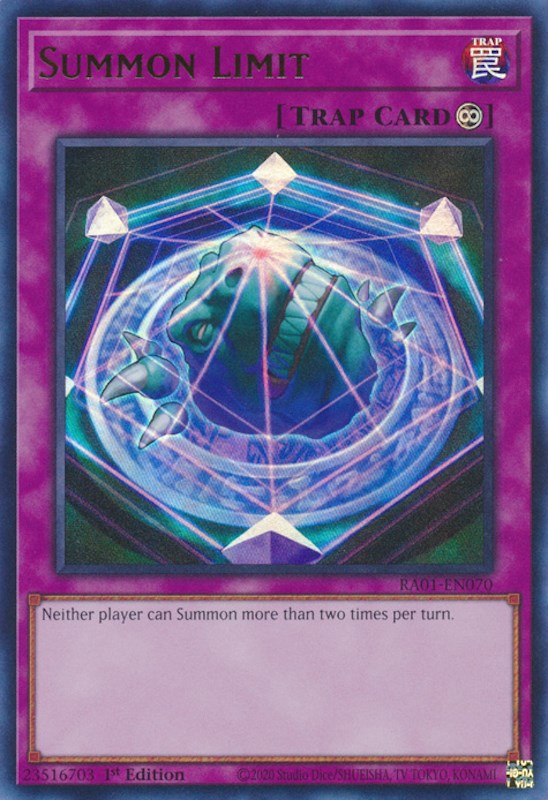 Summon Limit [RA01-EN070] Ultra Rare | Galactic Gamez