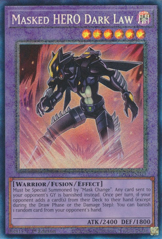 Masked HERO Dark Law [RA01-EN025] Prismatic Collector's Rare | Galactic Gamez