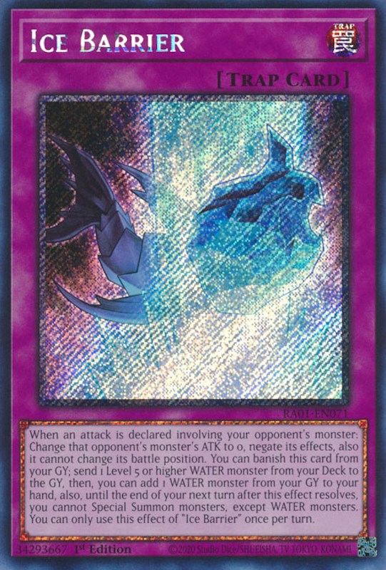 Ice Barrier [RA01-EN071] Platinum Secret Rare | Galactic Gamez