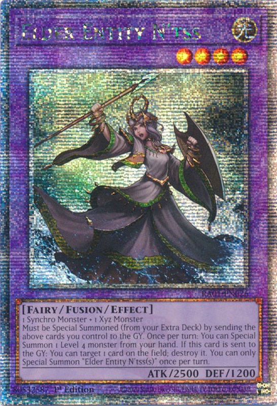 Elder Entity N'tss [RA01-EN026] Quarter Century Secret Rare | Galactic Gamez