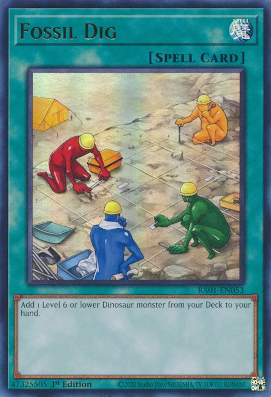 Fossil Dig [RA01-EN053] Ultra Rare | Galactic Gamez