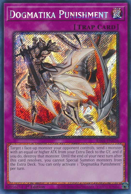 Dogmatika Punishment [RA01-EN076] Platinum Secret Rare | Galactic Gamez