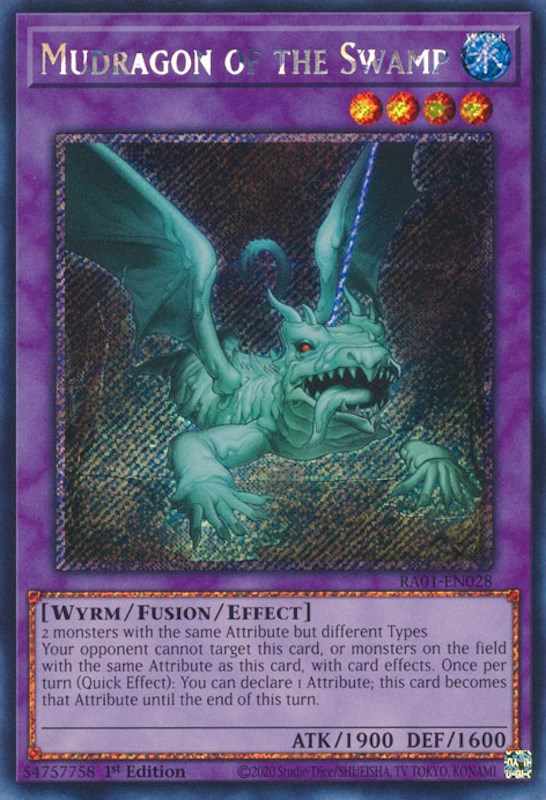 Mudragon of the Swamp [RA01-EN028] Platinum Secret Rare | Galactic Gamez