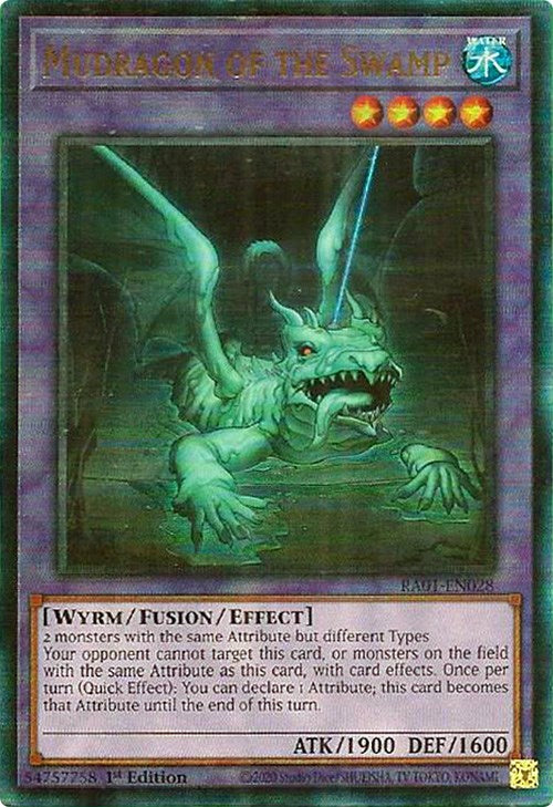 Mudragon of the Swamp [RA01-EN028] Prismatic Ultimate Rare | Galactic Gamez