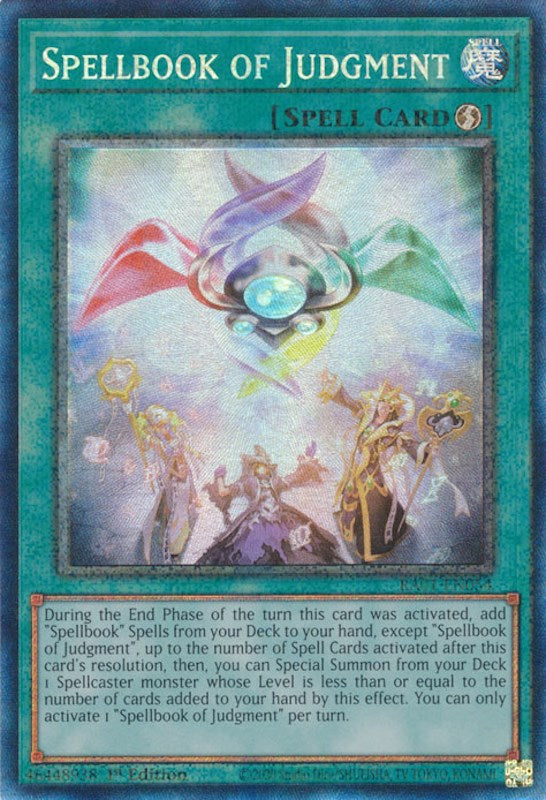 Spellbook of Judgment [RA01-EN054] Prismatic Collector's Rare | Galactic Gamez