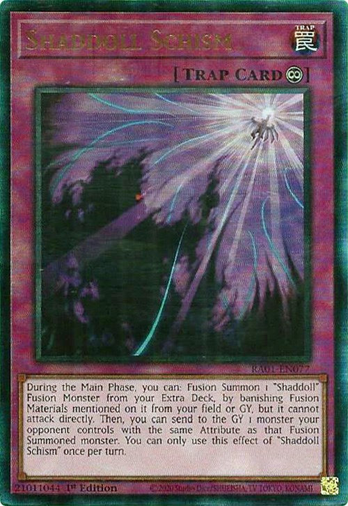 Shaddoll Schism [RA01-EN077] Prismatic Ultimate Rare | Galactic Gamez