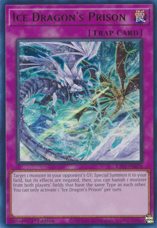 Ice Dragon's Prison [RA01-EN078] Ultra Rare | Galactic Gamez