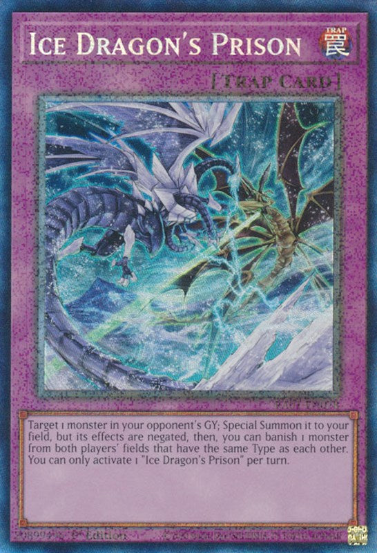 Ice Dragon's Prison [RA01-EN078] Prismatic Collector's Rare | Galactic Gamez